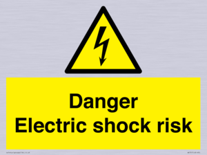 Danger Electric shock risk
